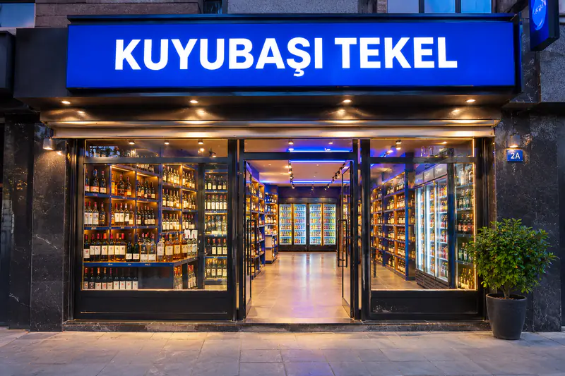 Kuyubaşı Tekel mağaza girişi